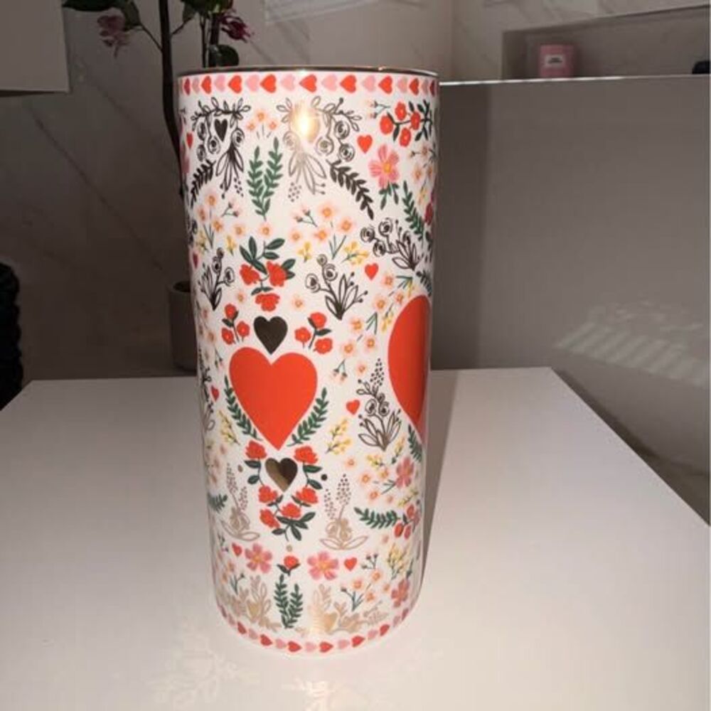 Rifle Paper Company Floral Heart Design Vase - Picture 2 of 7